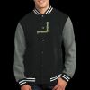 Fleece Letterman Jacket Thumbnail