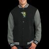 Fleece Letterman Jacket Thumbnail