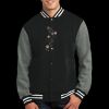 Fleece Letterman Jacket Thumbnail
