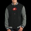 Fleece Letterman Jacket Thumbnail