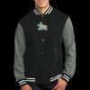 Fleece Letterman Jacket Thumbnail