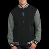 Fleece Letterman Jacket Thumbnail