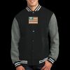 Fleece Letterman Jacket Thumbnail