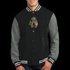 Fleece Letterman Jacket Thumbnail