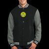 Fleece Letterman Jacket Thumbnail