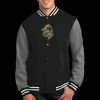 Fleece Letterman Jacket Thumbnail