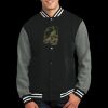 Fleece Letterman Jacket Thumbnail