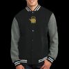 Fleece Letterman Jacket Thumbnail