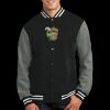 Fleece Letterman Jacket Thumbnail