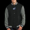 Fleece Letterman Jacket Thumbnail