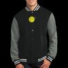 Fleece Letterman Jacket Thumbnail