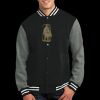 Fleece Letterman Jacket Thumbnail