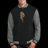 Fleece Letterman Jacket Thumbnail