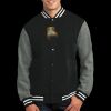 Fleece Letterman Jacket Thumbnail