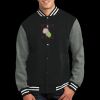 Fleece Letterman Jacket Thumbnail