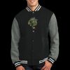 Fleece Letterman Jacket Thumbnail