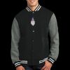 Fleece Letterman Jacket Thumbnail