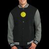 Fleece Letterman Jacket Thumbnail