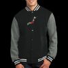 Fleece Letterman Jacket Thumbnail