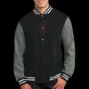 Fleece Letterman Jacket Thumbnail