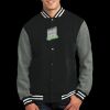 Fleece Letterman Jacket Thumbnail