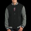 Fleece Letterman Jacket Thumbnail