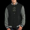 Fleece Letterman Jacket Thumbnail