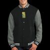 Fleece Letterman Jacket Thumbnail
