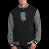 Fleece Letterman Jacket Thumbnail