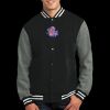 Fleece Letterman Jacket Thumbnail