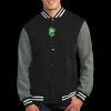Fleece Letterman Jacket Thumbnail