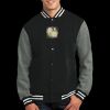 Fleece Letterman Jacket Thumbnail