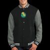 Fleece Letterman Jacket Thumbnail