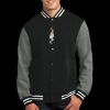 Fleece Letterman Jacket Thumbnail