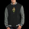 Fleece Letterman Jacket Thumbnail