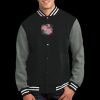Fleece Letterman Jacket Thumbnail