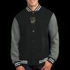 Fleece Letterman Jacket Thumbnail