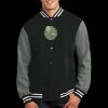 Fleece Letterman Jacket Thumbnail