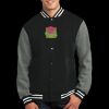 Fleece Letterman Jacket Thumbnail