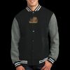 Fleece Letterman Jacket Thumbnail