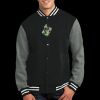 Fleece Letterman Jacket Thumbnail