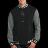 Fleece Letterman Jacket Thumbnail