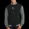Fleece Letterman Jacket Thumbnail