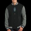 Fleece Letterman Jacket Thumbnail