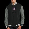 Fleece Letterman Jacket Thumbnail