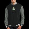 Fleece Letterman Jacket Thumbnail