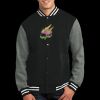 Fleece Letterman Jacket Thumbnail