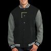 Fleece Letterman Jacket Thumbnail