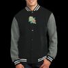 Fleece Letterman Jacket Thumbnail
