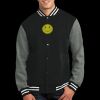 Fleece Letterman Jacket Thumbnail